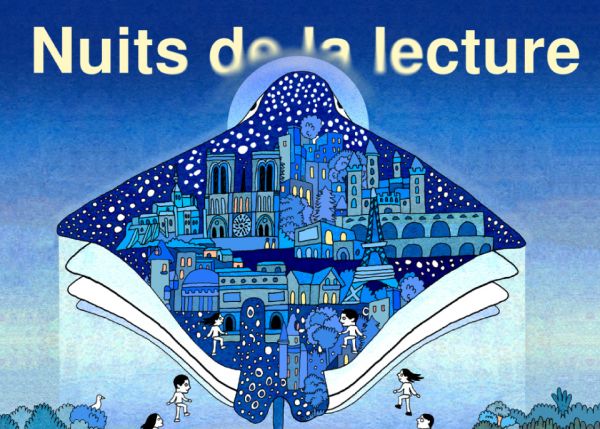 Photo : Visuel Nuits de la lecture 2025 CNL / © Jeanne Macaigne pour les Nuits de la lecture / Conception graphique : Studio CC