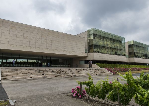 Photo : A building of more than 10,000 m² built on the Inrae campus in Villenave d'Ornon houses some research teams and more than 600 students who attend the Institute of Vine and Wine Sciences (ISVV) © Gautier Dufau