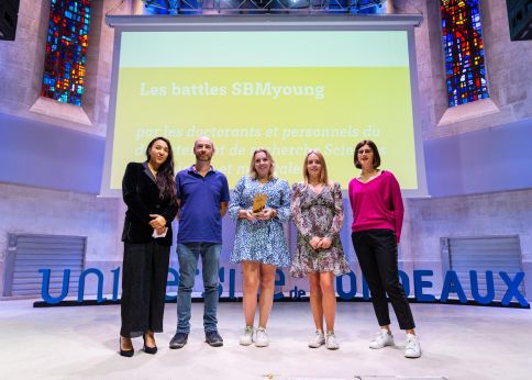 Photo Le projet des battles SBMYoung, lauréat du Talent U dans la catégorie recherche et innovation © Gautier Dufau