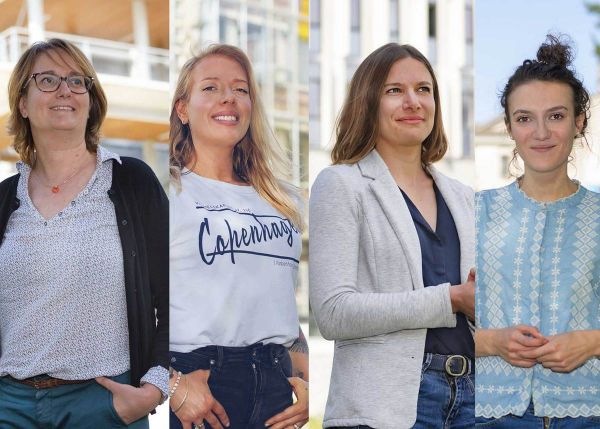 Photo : Judith Thomas Crusells, Julia Trémolières, Camille Ménard, Camille Lavergne © université de Bordeaux