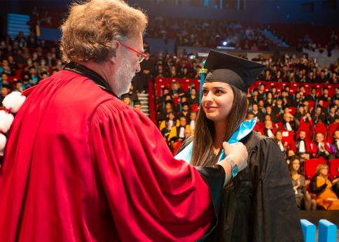 Photo University of Bordeaux doctoral student graduation ceremony © Noel Fouque