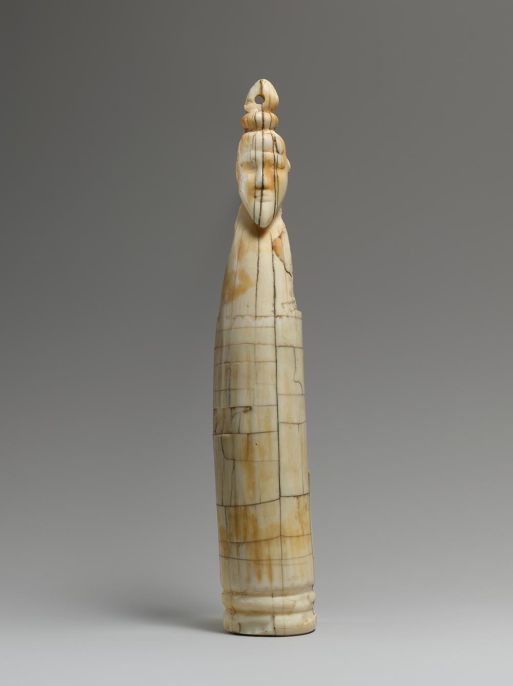 An Egyptian-period statue in elephant tusk © MET