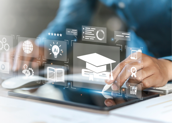 Photo : Un homme utilisant une tablette - Intelligence Artificielle © AdobeStock