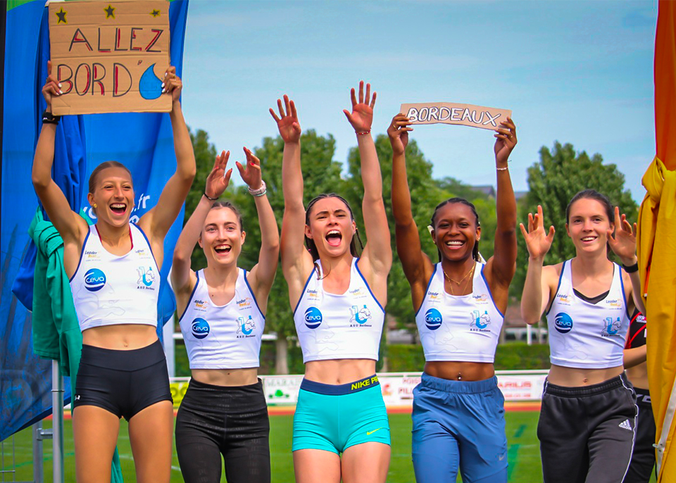 Athlétisme - Relais féminin de l'ASUBx @Rémi Puyau--Bernos