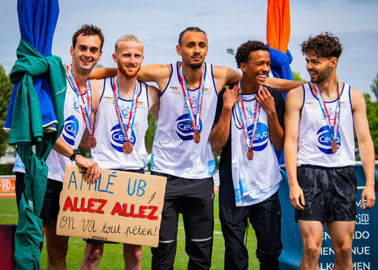 Photo : Athlétisme - Relais masculin de l'ASUBx @Rémi Puyau--Bernos