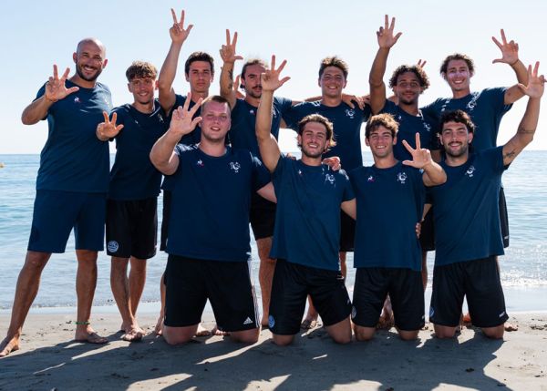 Photo : Équipe de Beach Handball aux EUSA 2023 @Roman Flonneau