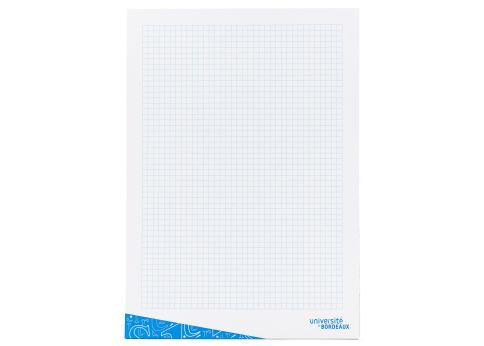 Photo Bloc-notes - Fabriqué en France - Format A4, 30 feuilles - Imprimé à l'université - PU TTC : 1,10 €
