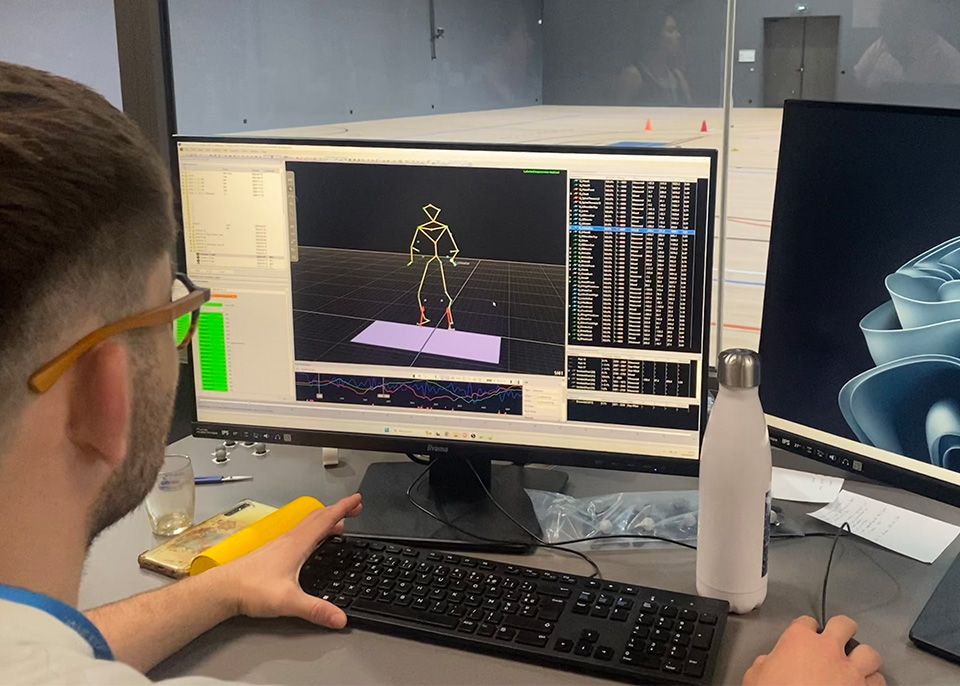 Une fois la captation 3D réalisée, voici à quoi elle ressemble sur les écrans d’ordinateurs du bâtiment SMART © université de Bordeaux