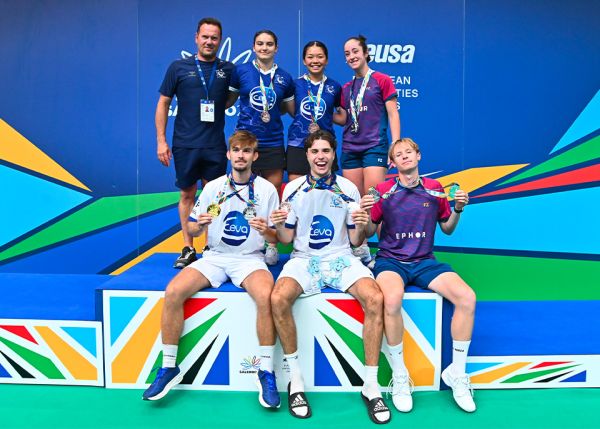 Photo : L'équipe de badminton a fait le plein de médailles © université de Bordeaux