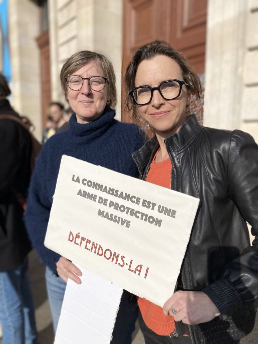 Isabelle Baladié et Mathilde Arino © université de Bordeaux