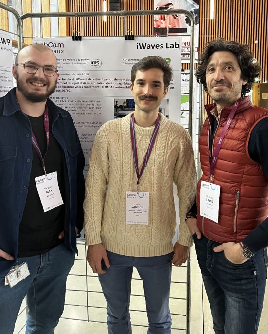 Thomas Bley, Léo Lançon et Thierry Taris © université de Bordeaux
