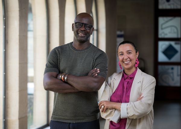 Photo : Lilian Thuram et Yamina Meziani © Gautier Dufau