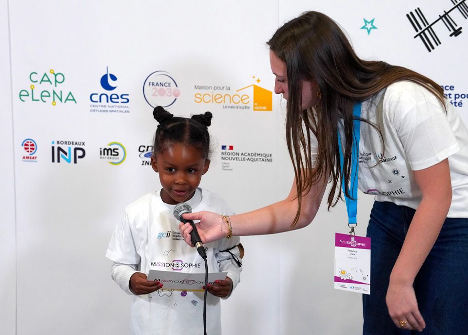 Léa était la plus jeune participante du projet Mission : Sophie © Olivier Got / université de Bordeaux