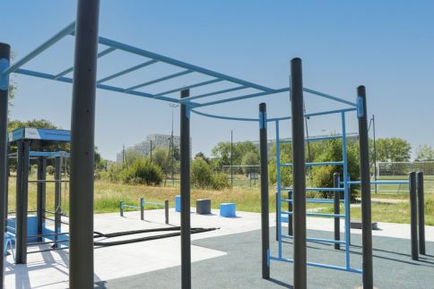 Photo Nouvelle aire de crossfit, située sur le campus Monadey. © université de Bordeaux 