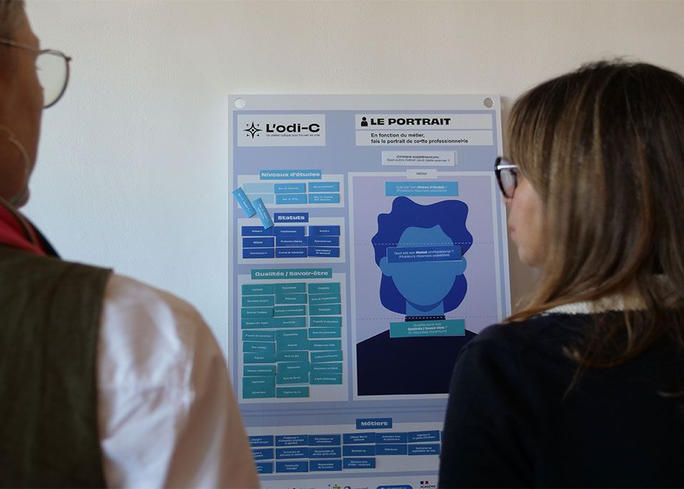 L'odi-C est un atelier développé par l'université de Bordeaux dans le cadre du projet ACCES afin d'accompagner les lycéens dans leur réflexion sur l'avenir © université de Bordeaux