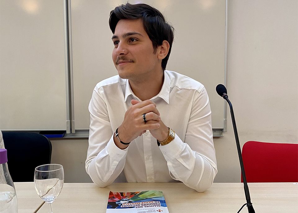 La formation en PSSM permet à Louis Berthou, étudiant en droit, de mieux accueillir les confidences de personnes en souffrance autour de lui @ université de Bordeaux