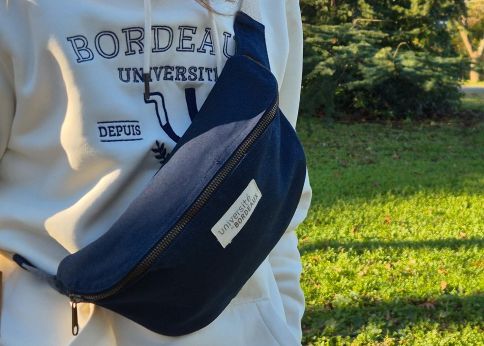 Photo Sac banane en coton GOTS - Hindbag - Coloris : Bleu roi - Fabriqué en Inde - PU TTC : 19,00 €